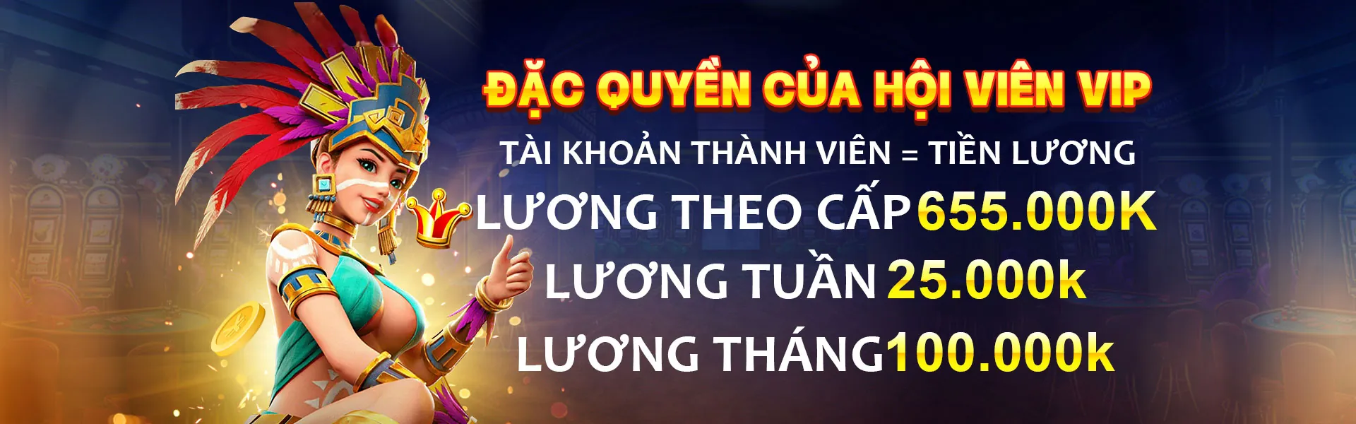 Máy đánh bạc nổ hũ rực rỡ với tiền vàng và phần thưởng lớn, mang không khí sôi động của game bài 52 đổi thưởng